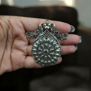 Premium DIY Peacock Pendant: Beautiful Crafting with German Silver