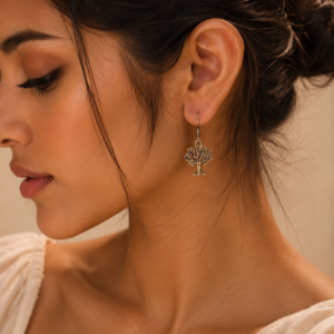 Designer Tree Earrings | Best Oxidised Daily wear Hook Jewelry For Girls