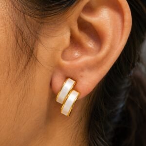 Anti Tarnish Stud Earring Premium Gold Plated Stud Earrings for Women