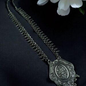 Bold & Elegant: Ethnic Statement Necklace in German Silver and Brass