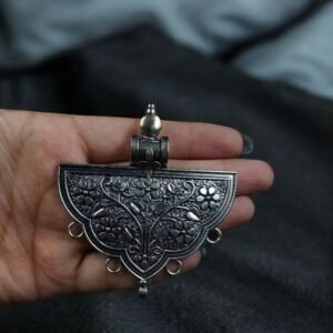 Elegant and Unique DIY Pendant Crafted from German Silver and Silver Plated Materials