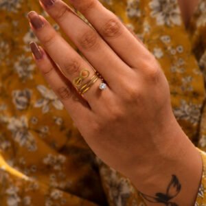Anti Tarnish Rings Lightweight Minimalist Ring for Everyday Wear