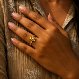 Anti Tarnish Rings Minimalist Fashion Band Ring with Stylish