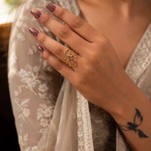Anti Tarnish Rings Elegant Open Adjustable Ring
