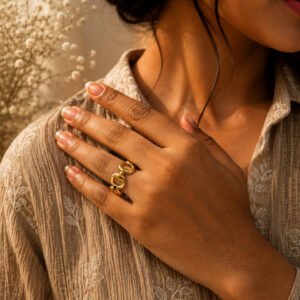Anti Tarnish Rings Daily Wear Band Ring for Women