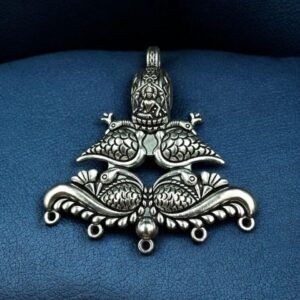 Peacock Design German Silver Pendant for DIY Jewelry Making Raw Material Supplies