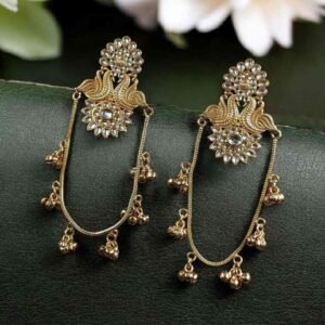 Stunning Peacock Kashmiri Earrings with Royal Traditional Design
