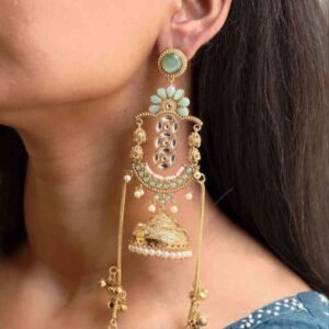 Premium Long Kashmiri Jhumka Earrings with Traditional Adorable Designs