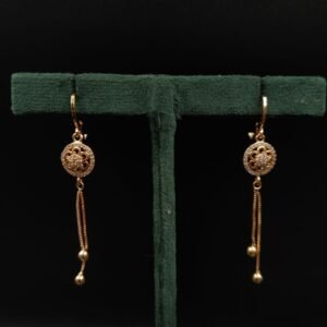 Elegant AD earrings with adjustable screw-back closure for a perfect fit
