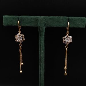 D9 Creation’s trendy AD earrings with screw-back design