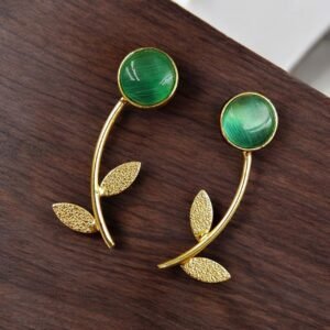 Flower Style Contemporary Earrings | Best Gold-Plated Premium Jewelry
