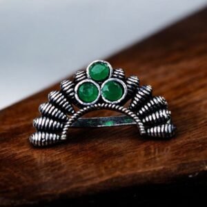 Traditional Maharashtrian Nath | Best Oxidised Marathi Nosepin Non-Piercing