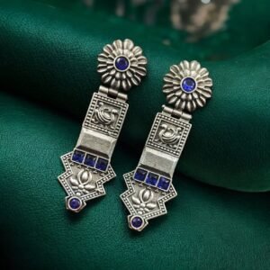 Elegant Oxidized Silver Replica Earrings | Premium Handmade Jewelry for Women