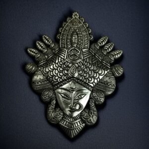 German Silver Maa Durga Pendant | Traditional DIY Jewelry Making Raw Material