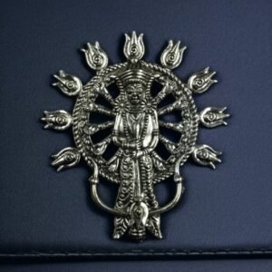 DIY Jewelry Making Maa Durga Pendant – Oxidized German Silver Material