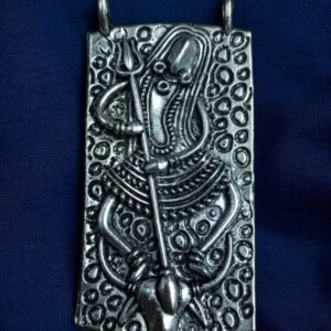 Silver Plated Shiva Pendant – Premium DIY Jewelry Making Raw Material