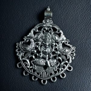 Traditional German Silver Maa Durga Pendant | DIY Part Jewelry