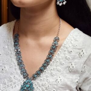 Ethnic Peacock Long Necklace with Stone & Pearl Work – Best Traditional Jewelry For Women
