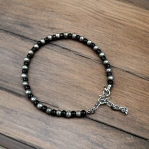 Casual Wear Crystal Anklet with Silver Look Finish – Beautiful Stone Design