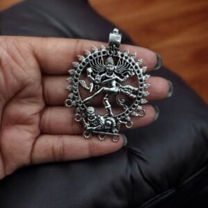 Handcrafted Shiva Pendant in German Silver – Premium Raw Material Jewelry