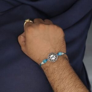 Handcrafted Silver Plated Bhai Rakhi | Raksha Bandhan Love for Brother