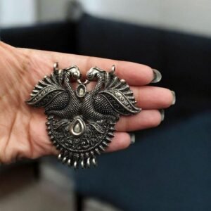 German Silver Best Peacock Pendant | Floral Art Raw Material for DIY Jewelry Making