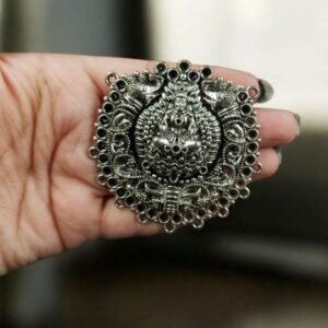 Handcrafted Maa Durga Pendant in German Silver | Best Raw Material for Jewelry Designers