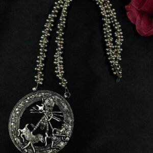 Oxidized Religious Necklace | Ghungroo Chain Best Jewelry