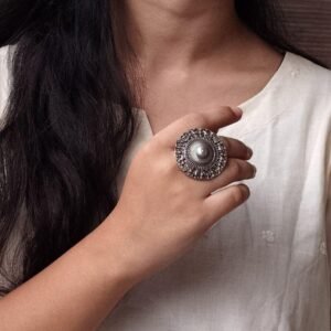 Vintage Astrological Sign Ring | Adjustable Oxidized Silver Replica Best Jewelry For Women