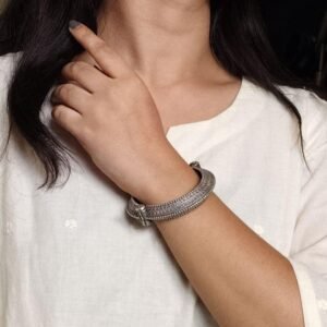 Bollywood Style Kada | Best Silver Touch Antique Bracelet | Bangles For Girls