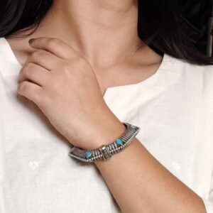 Perfectly Crafted Brass Stone Kada Bracelet – Best Elegant and Openable Design