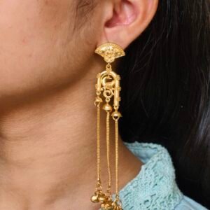 Gold Plated Peacock Kashmiri Earrings | Traditional Best Dangler Jewelry