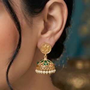 Traditional Golden Jhumka Elegant Stunning Design for Graceful Ethnic Style