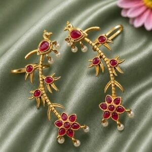 Gold Plated Earcuff Stylish Designer Jewelry for Trendy Statement Look