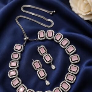 AD Necklace Set Dazzling Premium Jewelry for Traditional Party Style