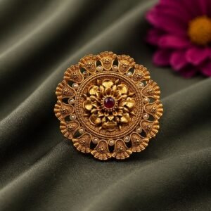 Gold Plated Ring Gorgeous Design for Stylish Fashion Wear