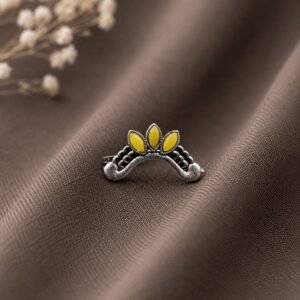 Designer Leaf Nose Pin Elegant Design for Stylish Ethnic Wear