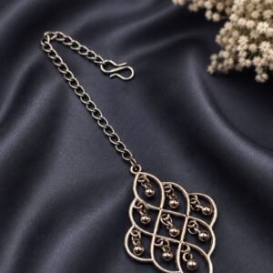 Silver Designer Maang Tika Traditional Design for Ethnic Fashion Wear