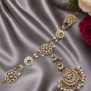 Floral Maang Tikka Inspired Forehead Jewelry for Shish Patti Traditional Wear