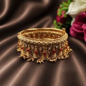 Designer Gold Bangle Traditional Jewelry for Weddings, Parties & Festive Wear