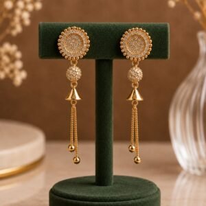 Floral AD Earring Bloom Design for Festive Fashion Wear