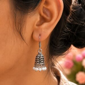 Leaf Jhumki Earring Elegant Design for Weddings, Festivals & Ethnic Wear