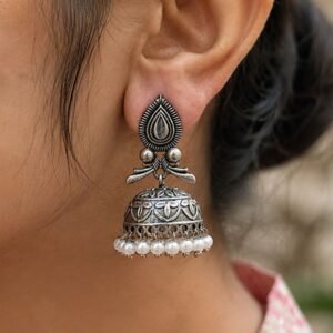 Leaf Jhumka Earring Traditional  Jewelry for Festivals & Ethnic Wear