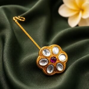 Beautiful Gold Maang Tikka Traditional Jewelry for Weddings & Festivals Wear