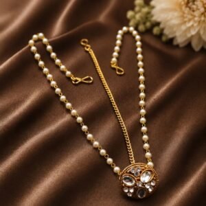 Floral Gold Hair Accessories Bridal Jewelry for Modern Look