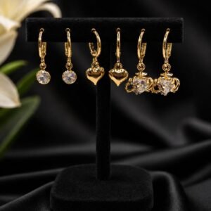 Anti Tarnish Earrings Set for Women | Premium Gold Plated Jewelry