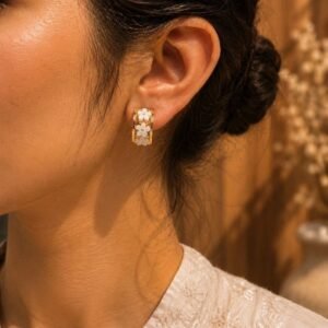 Anti Tarnish Mini Stud Earring – Classic Gold Plated Stud Jewelry