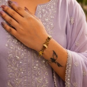 Anti Tarnish Butterfly Bangle Premium Gold Plated Bracelet for Women