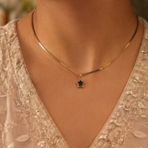 Anti Tarnish Star Necklace Premium Gold Plated Necklace for Women