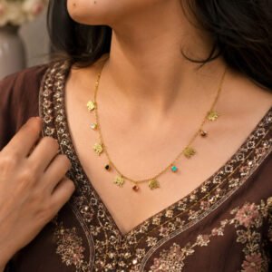 Anti Tarnish Elephant Necklace Premium Necklace for Traditional Wear
